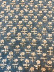 BUTTERFLY || Hand Block Printed Linen Fabric , Home Decor Best Linen Fabric for decor, pillows ,upholstery, curtain Fabric , Chair Fabric - Rohiyaan